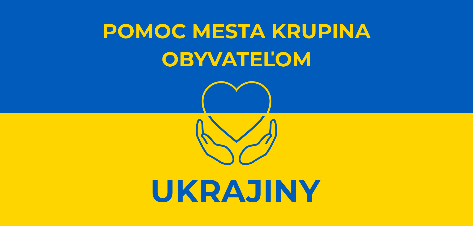 informácie o pomoci mesta Krupina Ukrajine