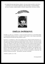 Zomrela herečka a Krupinčanka Emília Došeková (1937 – 2021)