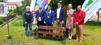 Slávnostné odhalenie lavičky Andreja Sládkoviča v Krupine a náučný chodník Po stopách Sládkoviča