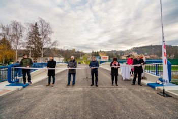 Slávnostné otvorenie mosta cez Krupinicu