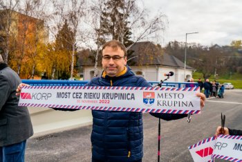 Slávnostné otvorenie mosta cez Krupinicu