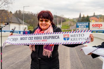 Slávnostné otvorenie mosta cez Krupinicu