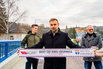 Slávnostné otvorenie mosta cez Krupinicu