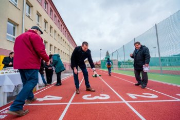 Slávnostné otvorenie zrekonštruovaných atletických zariadení v areáli základných škôl v Krupine
