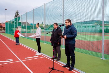 Slávnostné otvorenie zrekonštruovaných atletických zariadení v areáli základných škôl v Krupine