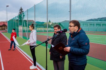 Slávnostné otvorenie zrekonštruovaných atletických zariadení v areáli základných škôl v Krupine