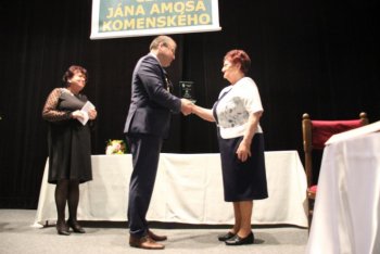 Cena Jána Amosa Komenského tretíkrát odovzdaná krupinským učiteľom