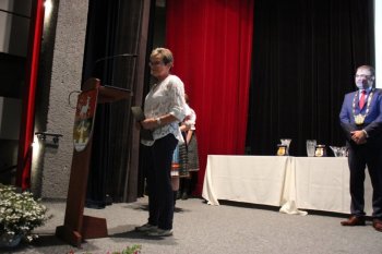 Osobnosti mesta na slávnostnom Mestskom zastupiteľstve v Krupine počas Dní mesta Krupina