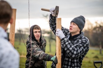 Výsadba ovocných stromov v Krupine v rámci projektu Výsadba ovocných stromov v Krupine v rámci projektu