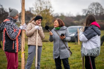 Výsadba ovocných stromov v Krupine v rámci projektu Výsadba ovocných stromov v Krupine v rámci projektu