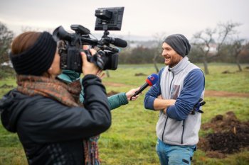 Výsadba ovocných stromov v Krupine v rámci projektu Výsadba ovocných stromov v Krupine v rámci projektu