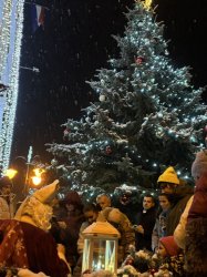 Mikuláš navštívil Krupinu a rozžiaril vianočný stromček na námestí