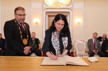 Srbská delegácia na návšteve v Krupine Srbská delegácia na návšteve v Krupine