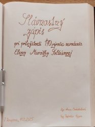 Spomienka na 170. výročie narodenia Eleny Maróthy Šoltésovej