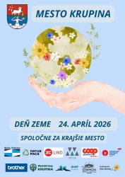 Deň Zeme v Krupine – mesto opäť ožilo zeleňou aj dobrými skutkami