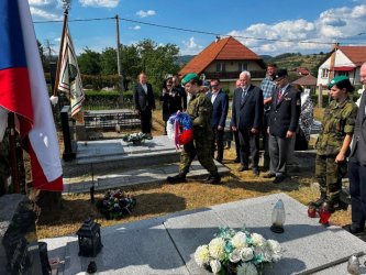 Spomienka na padlých pri obrane Československa v roku 1919 a na vojnu